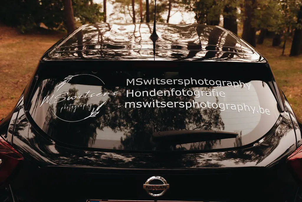 Voertuigbelettering – Achteraanzicht